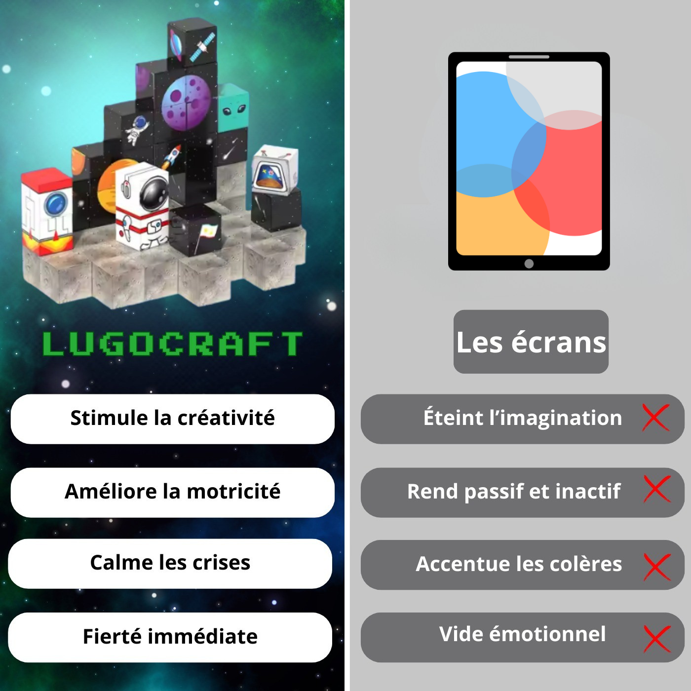Blocs magnétiques éducatifs